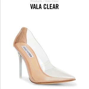 Steve Madden Vala clear heel.